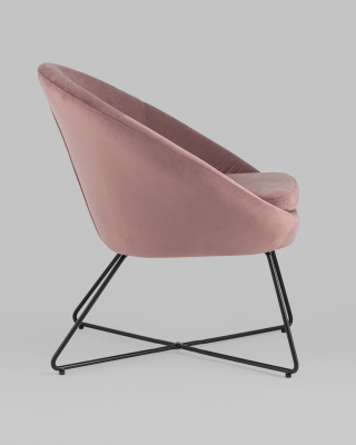 Кресло Колумбия пыльно-розовое. Фото №4